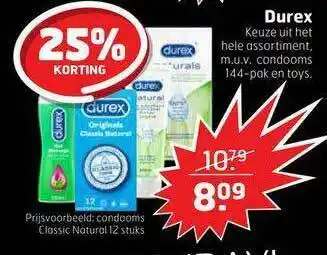 Trekpleister Durex 25% Korting aanbieding
