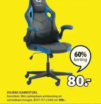 Jysk Vojens Gamestoel 60% Korting aanbieding