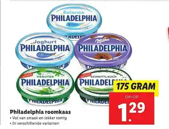 Lidl Philadelphia Roomkaas aanbieding