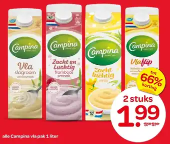 Spar Alle Campina vla aanbieding