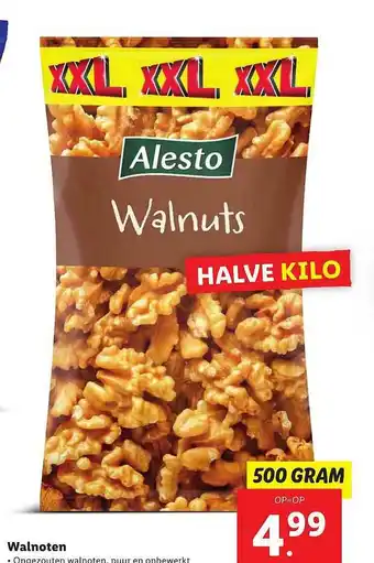 Lidl Alesto Walnoten aanbieding