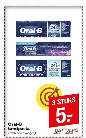 Coop Oral-B Tandpasta aanbieding