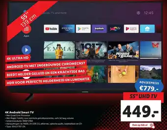 Lidl Grundig 4K Android Smart TV aanbieding