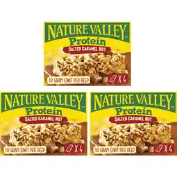 Albert Heijn Nature Valley Protein repen 3-pack aanbieding