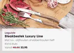 HANOS Laguiole Steakbestek Luxury Line aanbieding