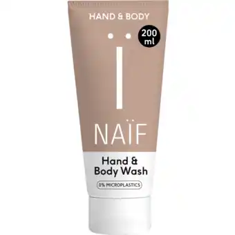 De Online Drogist Naif Hand & Body Wash aanbieding