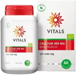 De Online Drogist Vitals Calcium 400 Biologisch Capsules aanbieding