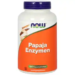 De Online Drogist Now Papaya Enzymen Kauwtabletten aanbieding