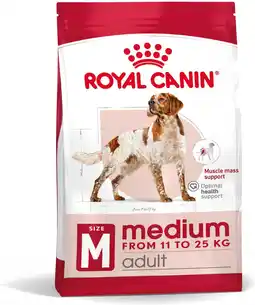 Intratuin Royal Canin hondenbrokken Medium Adult 4 kg aanbieding