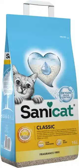 Intratuin Sanicat kattenbakvulling Classic 16 L aanbieding