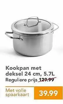 Coop Kookpan Met Deksel 24 Cm, 5.7L aanbieding