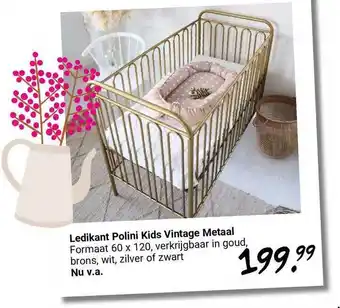 Van Asten BabySuperstore Ledikant Polini Kids Vintage Metaal aanbieding