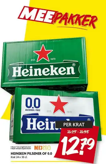 Dekamarkt Heineken Pilsener Of 0.0 aanbieding