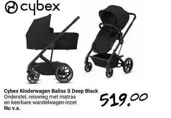 Van Asten BabySuperstore Cybex Kinderwagen Balios S Deep Black aanbieding