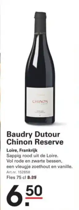 Sligro Baudry Dutour Chinon Reserve aanbieding