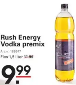 Sligro Rush Energy Vodka premix aanbieding