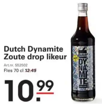 Sligro Dutch Dynamite Zoute drop likeur aanbieding