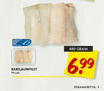 Dekamarkt Kabeljauwfilet aanbieding