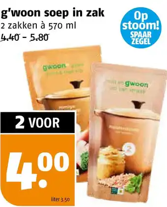 Poiesz g'woon soep in zak aanbieding