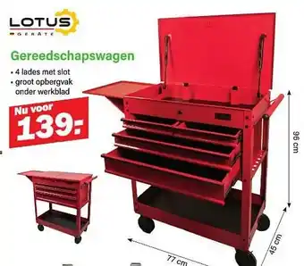 Van Cranenbroek Gereedschapswagen aanbieding