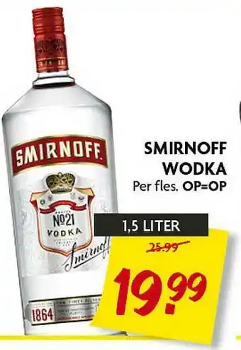 Dekamarkt Smirnoff Wodka aanbieding