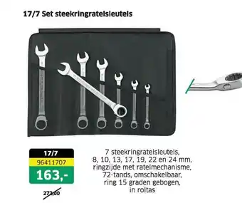 Stahlwille 17-7 Set Steekringratelsleutels aanbieding