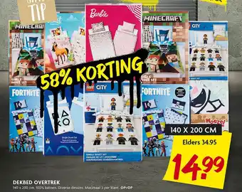 Dekamarkt Dekbed Overtrek 58% Korting aanbieding