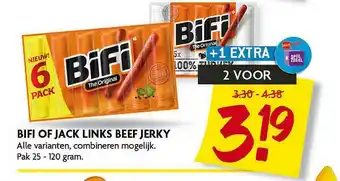 Dekamarkt Bifi Of Jack Links Beef Jerky aanbieding