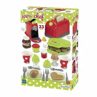 Top1Toys Écoiffier 100% Ontbijtset 33-delig aanbieding
