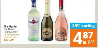 Albert Heijn Martini 0.75 liter aanbieding