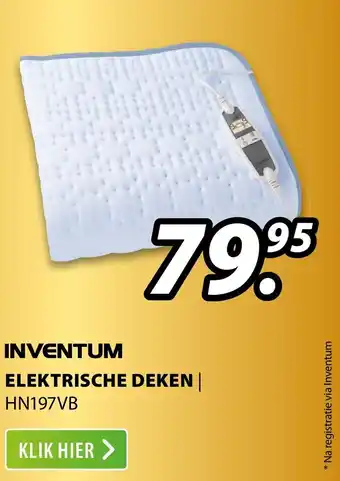 Expert INVENTUM Elektrische deken | HN197VB aanbieding