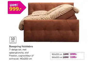 Leen Bakker Boxspring Holstebro 140*200 cm 7-delig aanbieding