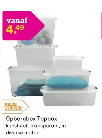 Leen Bakker Opbergbox Topbox aanbieding