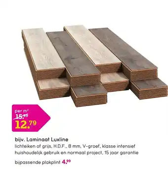 Leen Bakker Laminaat Luxline aanbieding