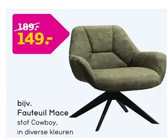 Leen Bakker Fauteuil Mace aanbieding