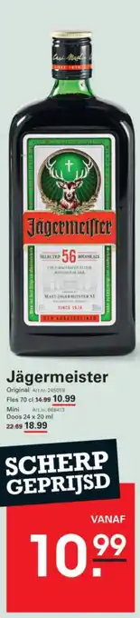 Sligro Jägermeister aanbieding