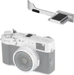 Amazon JJC - Metal Thumbs Up Grip voor Fujifilm Fuji X100V X100F XE4 XE3 - ZILVER aanbieding