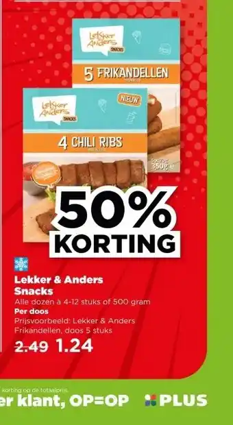 PLUS Lekker & Anders Snacks aanbieding