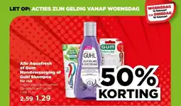 PLUS Alle Aquafresh of Gum Mondverzorging of Guhl Shampoo aanbieding