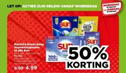 PLUS Marcel's Green Soap Vaatwascapsules of alle Sun aanbieding