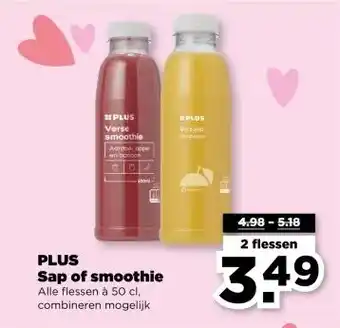 PLUS PLUS Sap of smoothie aanbieding