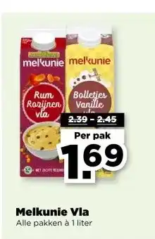 PLUS Melkunie Vla aanbieding