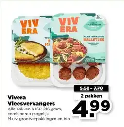 PLUS Vivera Vleesvervangers aanbieding