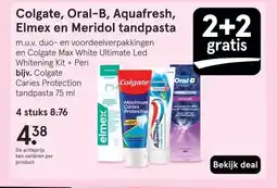 Etos Colgate, Oral-B, Aquafresh, Elmex en Meridol tandpasta aanbieding