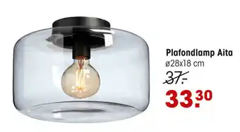 Kwantum Plafondlamp Aita 28*18 cm aanbieding