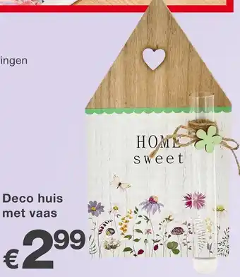 Kik Deco huis met vaas aanbieding