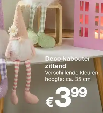 Kik Deco kabouter zittend aanbieding