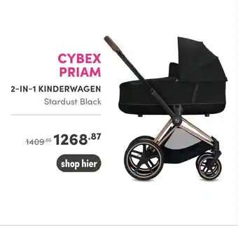 Baby & Tiener Cybex Priam 2-in-1 Kinderwagen Stardust Black aanbieding