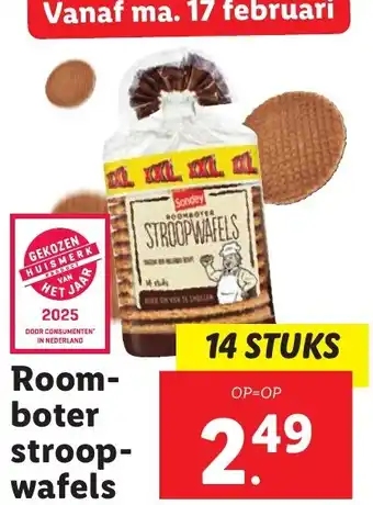 Lidl Roomboter Stroopwafels aanbieding