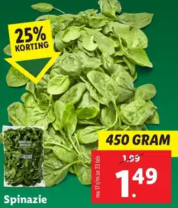 Lidl Spinazie aanbieding